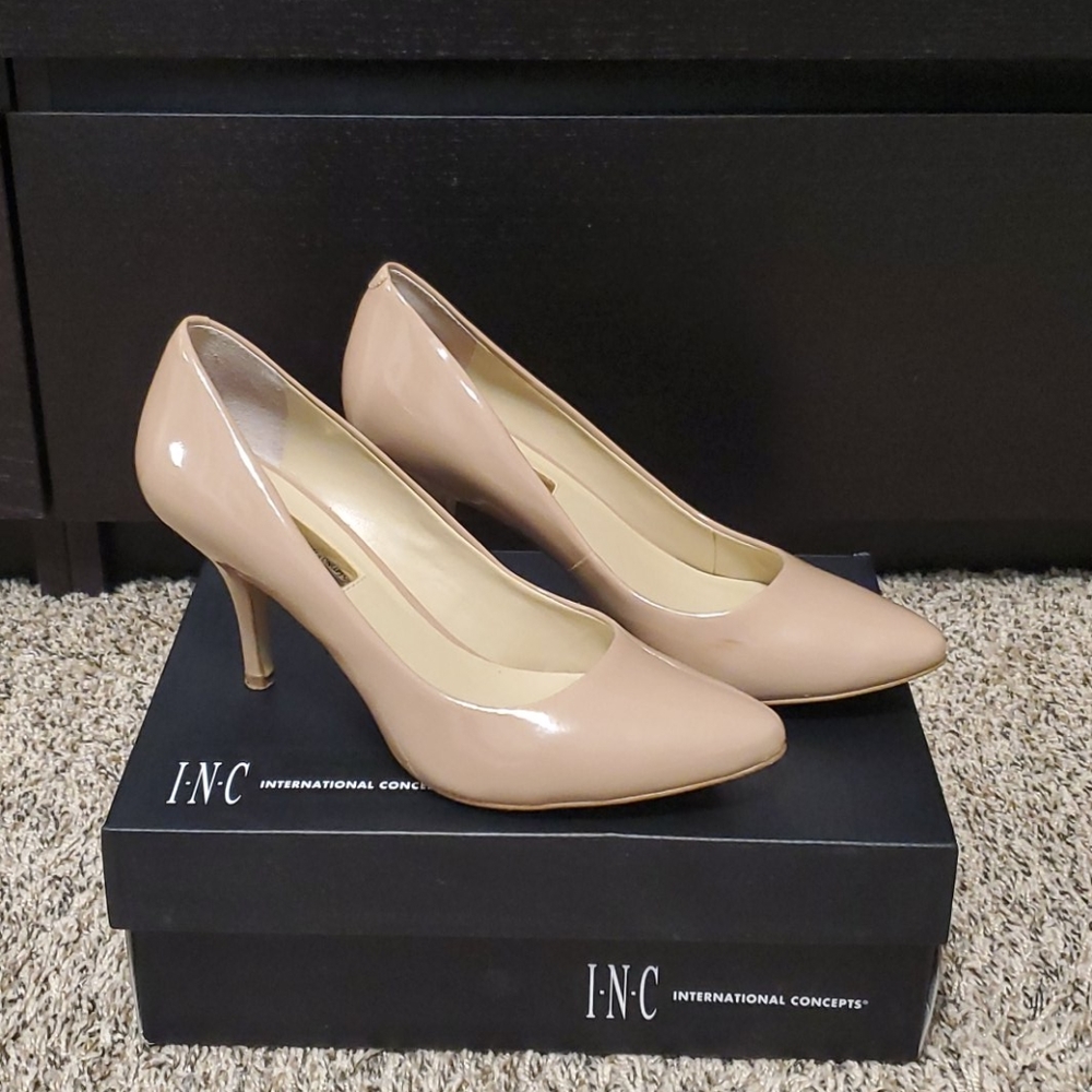 INC nude heels